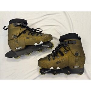 Oxygen AR Stock Aggressive Inline Skates Green Gold Men Size 30 Us 12 Austria